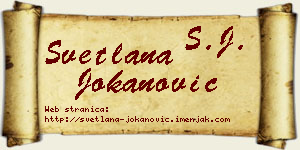 Svetlana Jokanović vizit kartica